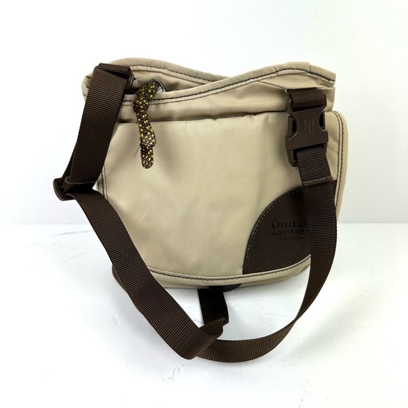 Overland Equipment Donner Crossbody Bag Beige Canvas Handbag Purse - Picture 1 of 12